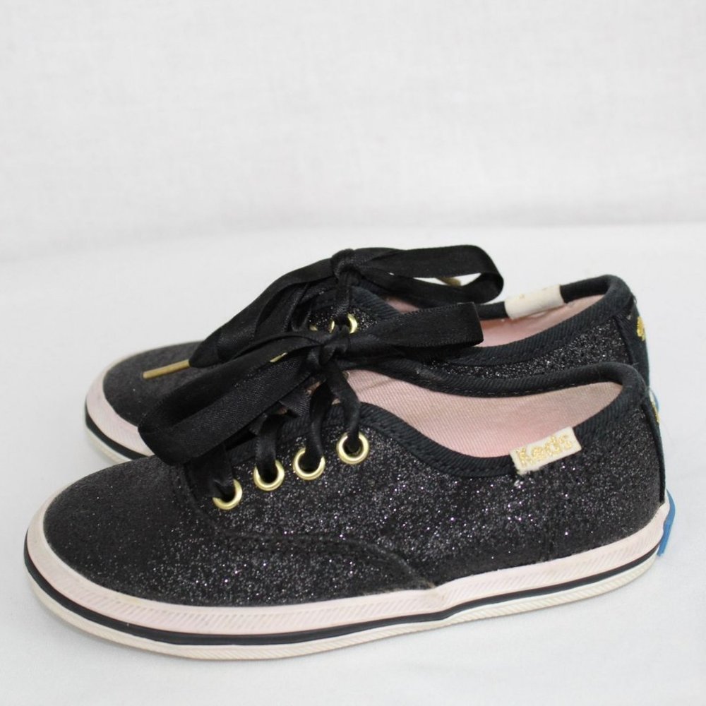 Keds Black Glitter Kids Sneakers